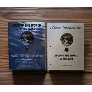 Around the World in 180 Days Study World History Set Student Textbook & Workbook